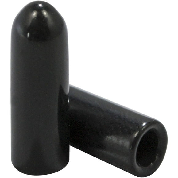 uxcell 10Pcs 1.8mm Inner Dia PVC Flexible Vinyl End Cap Screw Thread Protector Cover Black 